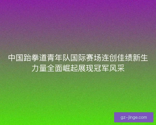 中国跆拳道青年队国际赛场连创佳绩新生力量全面崛起展现冠军风采